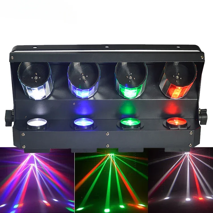 

New arrival american dj zipper 4x10W rgbw single color roller scan led stage light DMX light for club equipment