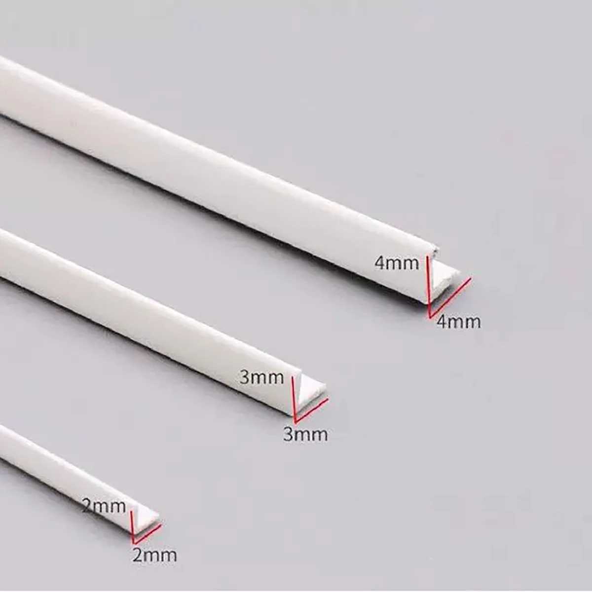 10-100pcs Length 250mm L-shape ABS Plastic Long Angle Rod Material DIY Model Car Frame Making Processing Accessories