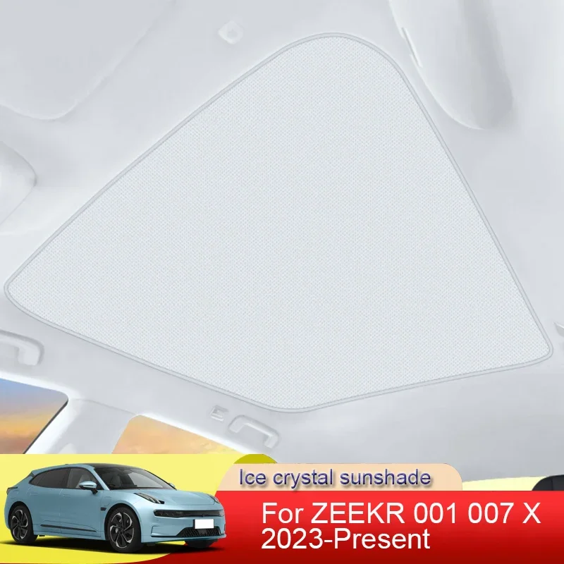 

Car Ice Crystal Sunroof Sunshade Skylight Roof Heat Insulation Shading Auto Interior Accessories For ZEEKR 001 007 X 2022-2025