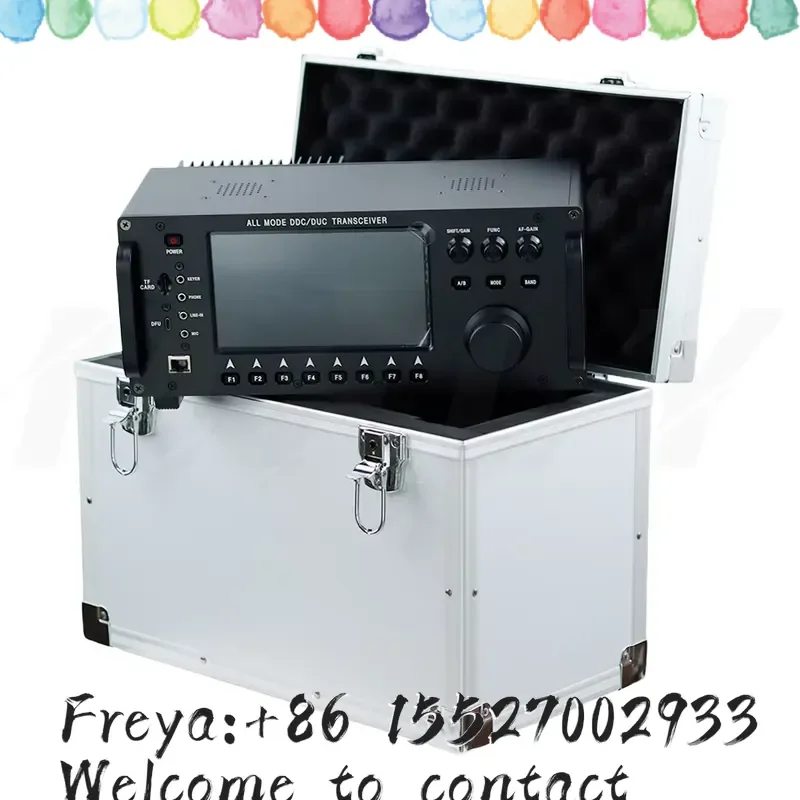 100W HF+UV All Mode DDC/DUC Transceiver Mobile Radio SDR Transceiver with 7
