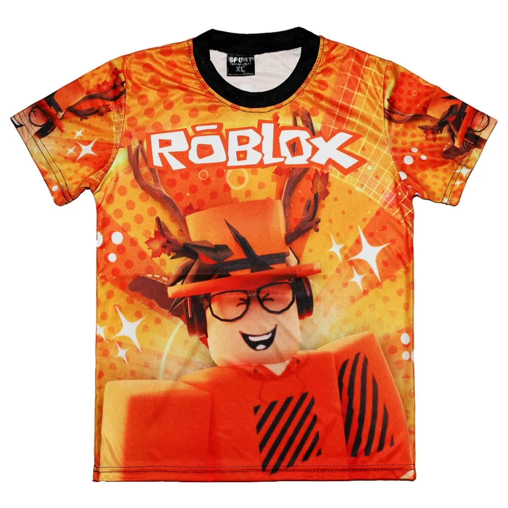 Roblox Game T-shirt Kids Game 3D Sandbox Summer T-shirt Clothes Cartoon Unisex Boys Birthday Gift[5-12 Years Old]