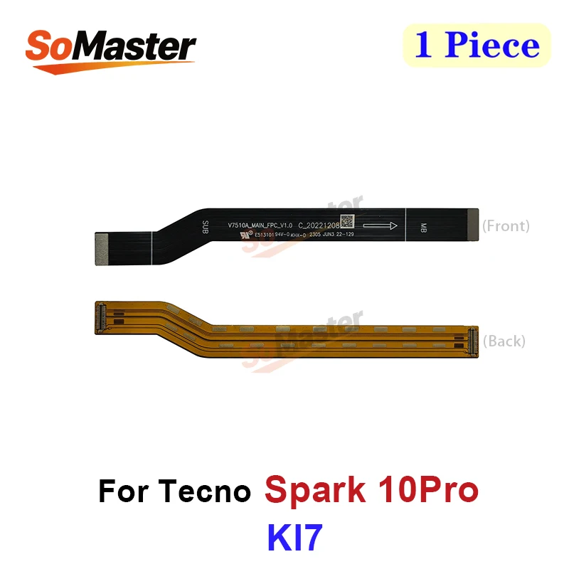 Motherboard Main Board Connector Ribbon Flex Cable for Tecno Spark 9 10 20 40 Pro KH7 KI7 KJ6 KJ7 KJ8 KM6 Main Flex Repair (1Pc)