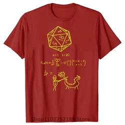 Novelty The science of 20 sided dice T Shirts Graphic Cotton Streetwear Short Sleeve DND D20 Dungeon Gamer Dragon Dice T-shirt