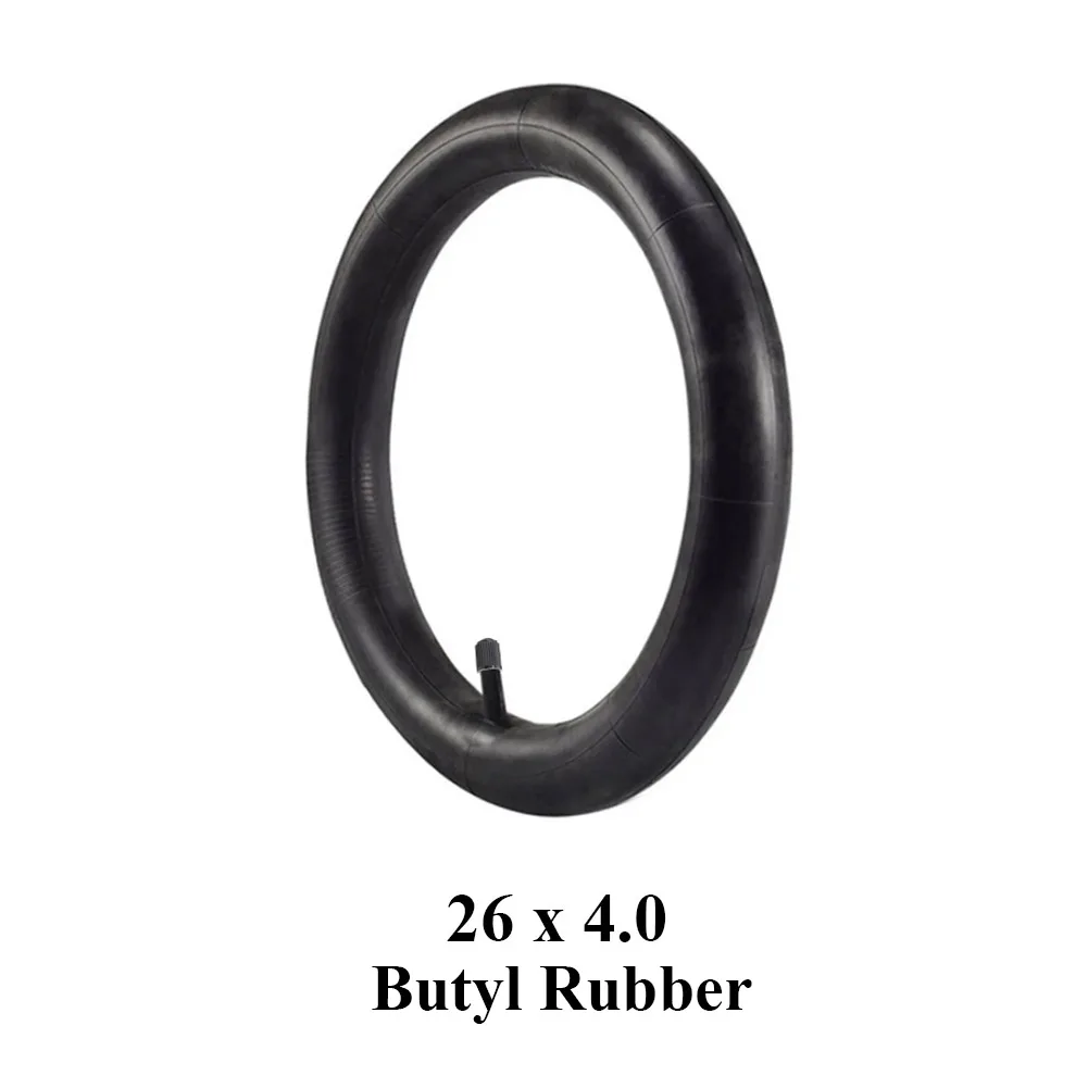 

Snow Bicycle Butyl Rubber Inner Tube 26*4.0 26x4.0 Bike For Fat Bikes E-Bikes Snowmobiles Bicycles ATVs Black Tyre Cycling Parts