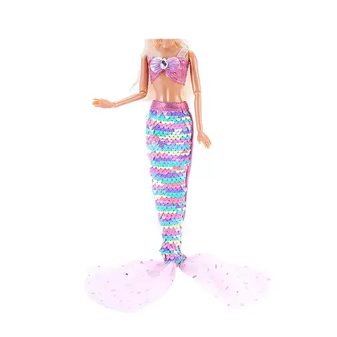 बार्बी के कपड़े चमकदार सौंदर्य मछली पूंछ पोशाक मत्स्यांगना पोशाक 11 इंच गुड़िया सहायक उपकरण 1/3BJD ब्लिथ के लिए 8 best sales बार्बी गुड़िया के कपड़े और सामान - №5