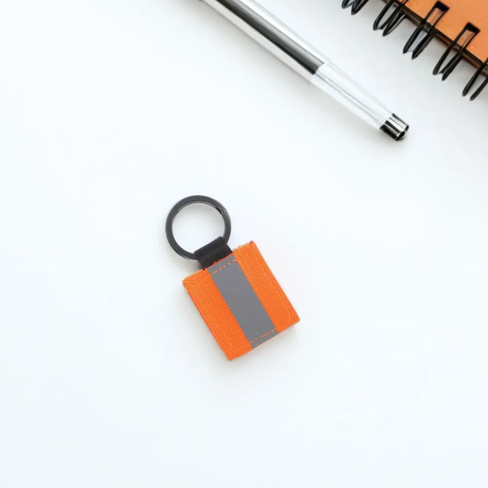 5Pcs Reflective Keychain Tags Double Sided High Visibility Nylon Reflectors Backpack Pendant Night Safety Gear for Running