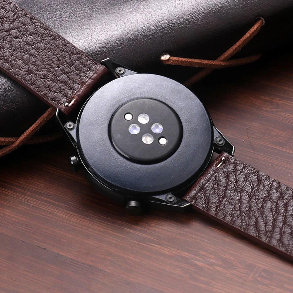 22mm Genuine Calfskin Leather Watch Band for Huawei Watch GT 4 watch strap for Huawei GT4 46mm/GT2 Pro/GT 3 2 46mm Watch 4 Pro image 4