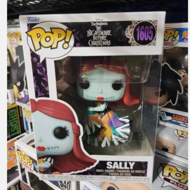 Pesadilla antes de Navidad Sally genuino Funko Pop acción muñeca modelo 1605 escultura de vinilo muñeca regalo del Festival de Navidad