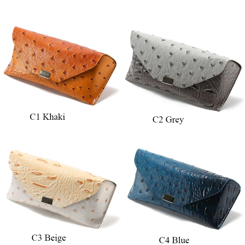 Soft PU Glasses Case Women Leather Glasses Fashion Sunglasses Box Bag Accessory Eyeglasses Case Crocodile Pattern Sunglasses Box