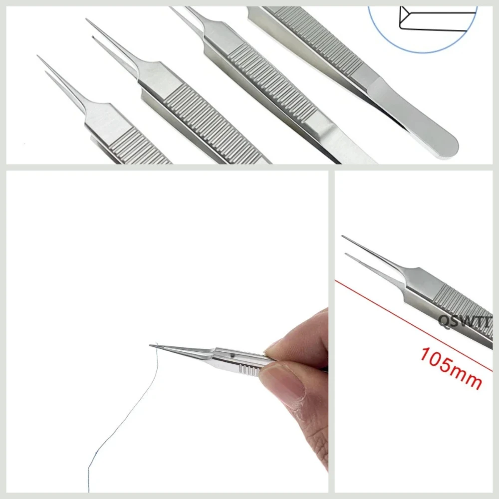 Fue Hair Transplant Forceps Tweezers for Ophthalmic Forceps FUE Beard Eyelash Implanter Tweezer