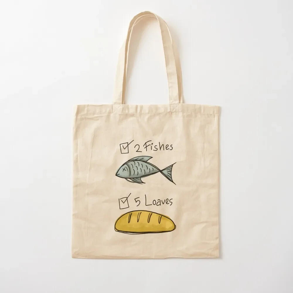 

2 Fishes and 5 Loaves Tote Bag Eco bag tote bag canvas