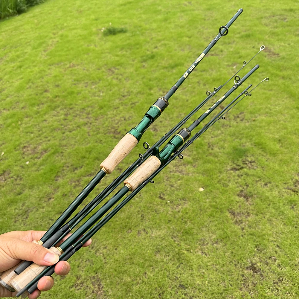 Caña Baitcasting Carbono 6 secciones – Pesca mar y roca 2,4m - imagen 5