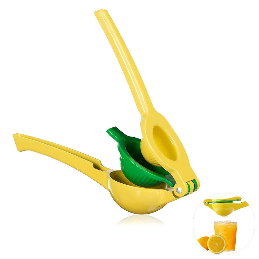 LMETJMA 2 Tigela em 1 Espremedor De Limão Liga De Alumínio Premium Espremedor De Limão Imprensa Manual de Laranja Citrus Lima Juicing Tools JT02
