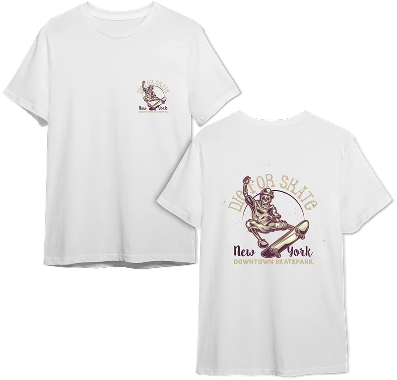 T-Shirt z nadrukiem na gorąco naszywki z kapturem na prasowanie odzieży trendy sportowe męskie i damskie kreskówki na deskorolce