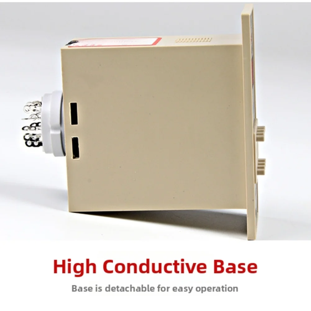 Flexible Key Tension Adjustment Multifunctional JS14S AC 220V 380V Delay Digital Programmable With Socket Base