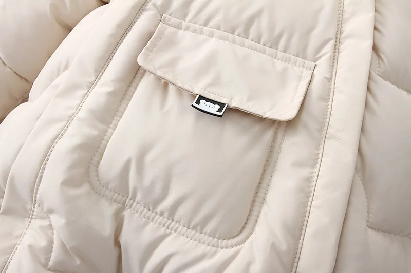 AYNIGIELL 2024 Winter Neugeborenen Verdickung Overall Integrierte Wolle Mit Kapuze Unten Strampler Baby Jungen und Mädchen Warme Schneefeste Overalls – Detail 9