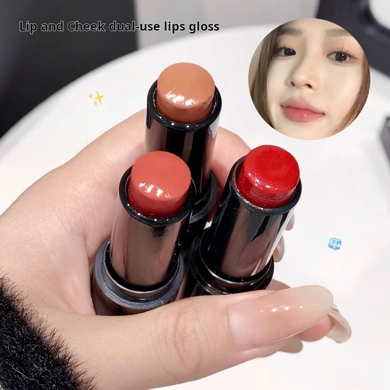 Gege Beer Lippenstift Blush Dual Purpose Rouge Lippenstift Multifunctionele Stick