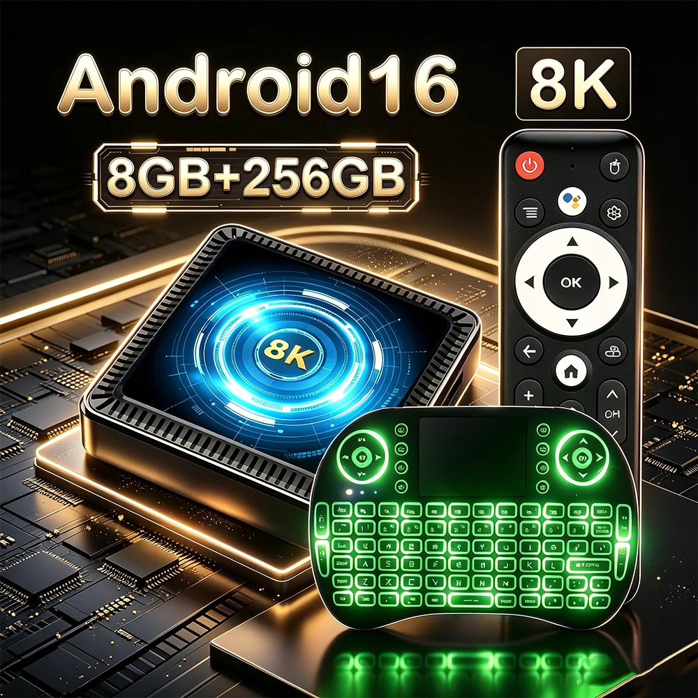 Smart TV Box Q19 8GB 128GB Android 16 Streaming Media Player Allwinner H618 Google Assistant Wifi 5G Bluetooth 6.0 Set Top Box