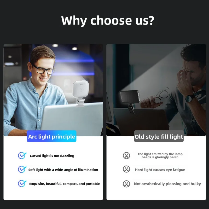 Telefon komórkowy ANLAIKE V15 z lampą do nagrywania wideo, robienie zdjęć i filmów, transmisja na żywo z oświetleniem.