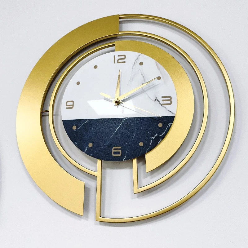 *Light Luxury Home and Decoration Household Modern Style Living Room Decor Clocks Art Decorative Fashion Design Silent Wall Cloc