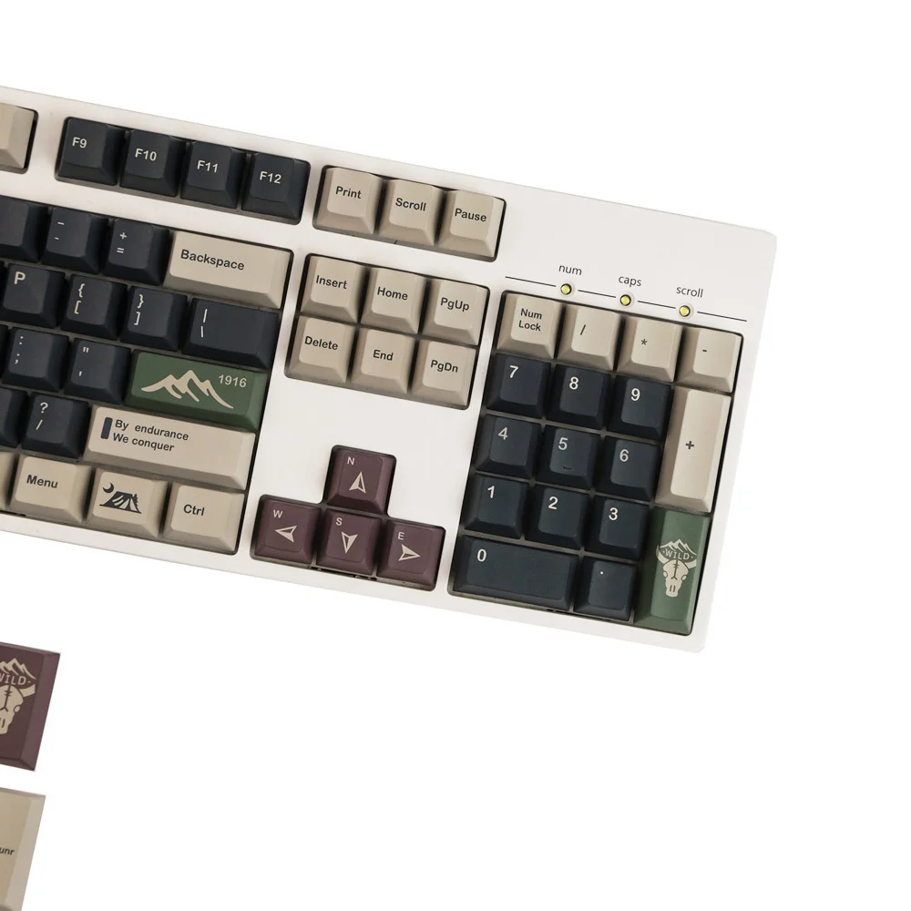 140 kluczyki/zestaw GMK Wild Keycaps PBT barwnik sublimacyjny nasadki klawiszy Cherry Profile z ISO wprowadź spację 3U 7U 1.75u 2u Shift