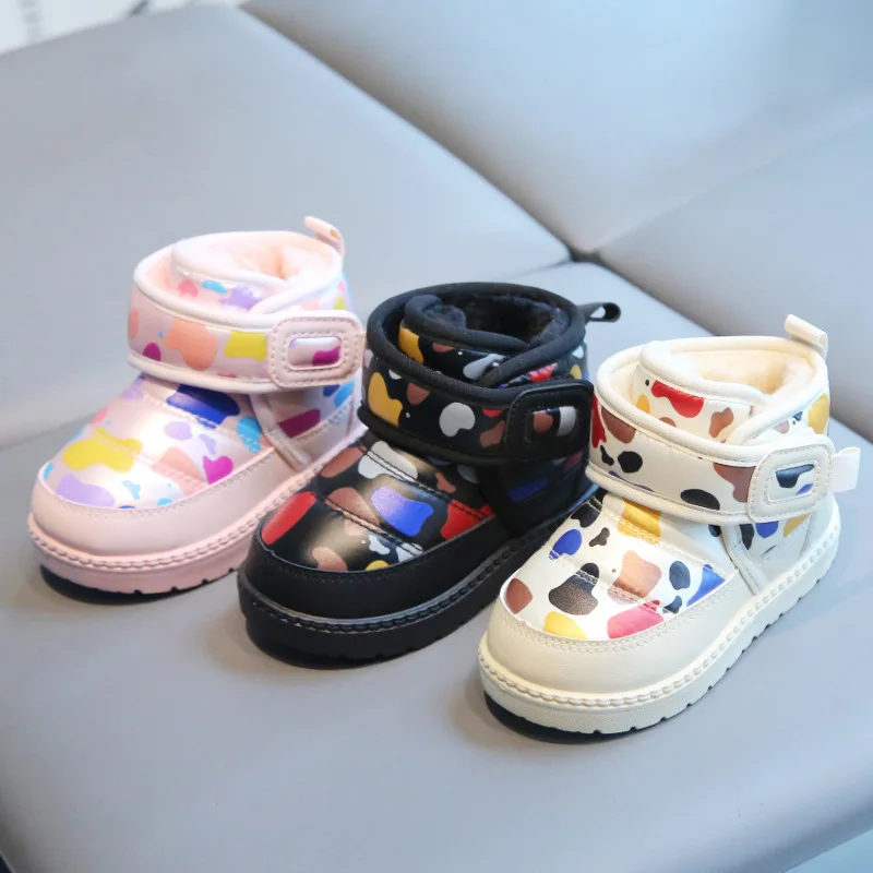 

Fashion Girls Shoes 2025 Winter New Kids Snow Boots Soft Bottom Anti Slip Boys Boot Simple Versatile Girls' Ankle Boots Zapatos