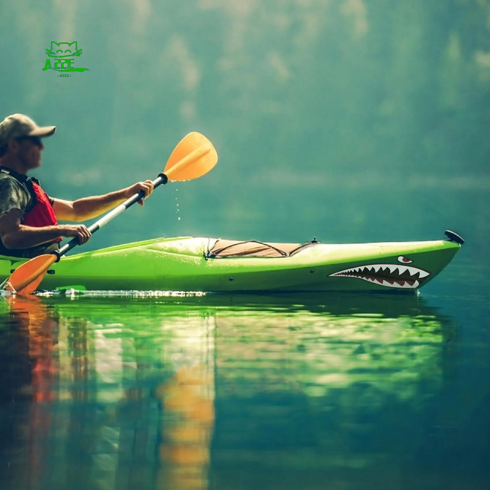 

A22E-водостойкая наклейка из ПВХ с зубами акулы для каяка, лодки, автомобиля, грузовика, наклейки