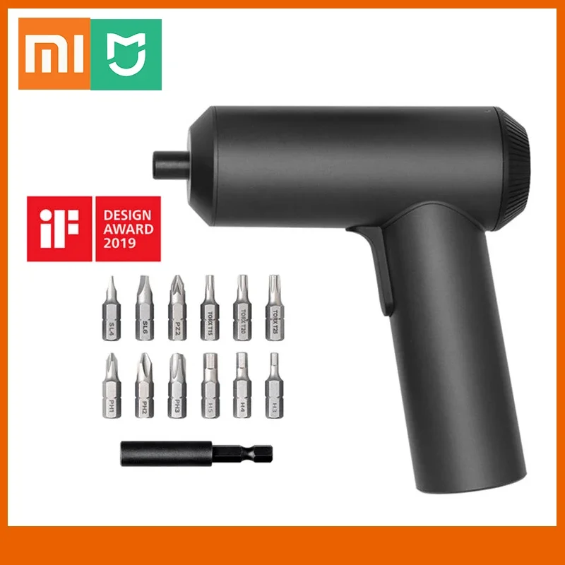 

Xiaomi Mijia Electric Screwdriver With 12Pcs S2 Screw Bits 3.6V 2000mah Cordless Rechargeable Electric Screw driver