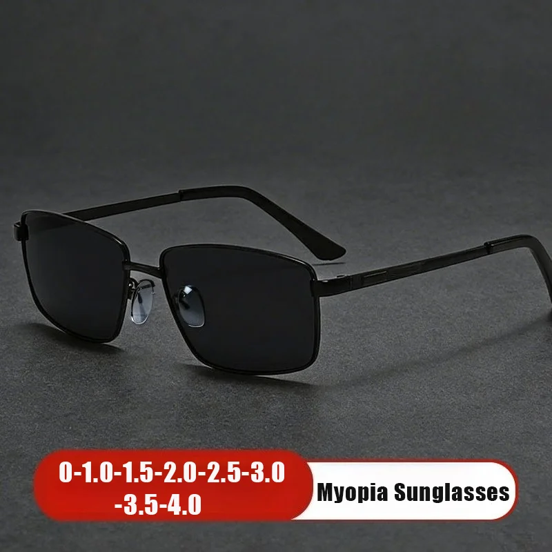 

Fashion Square-Frame UV-Protective Myopia Glasses Luxury Brand Designer Metal Outdoor UV400 Sun Glasses Classic Driving Shades