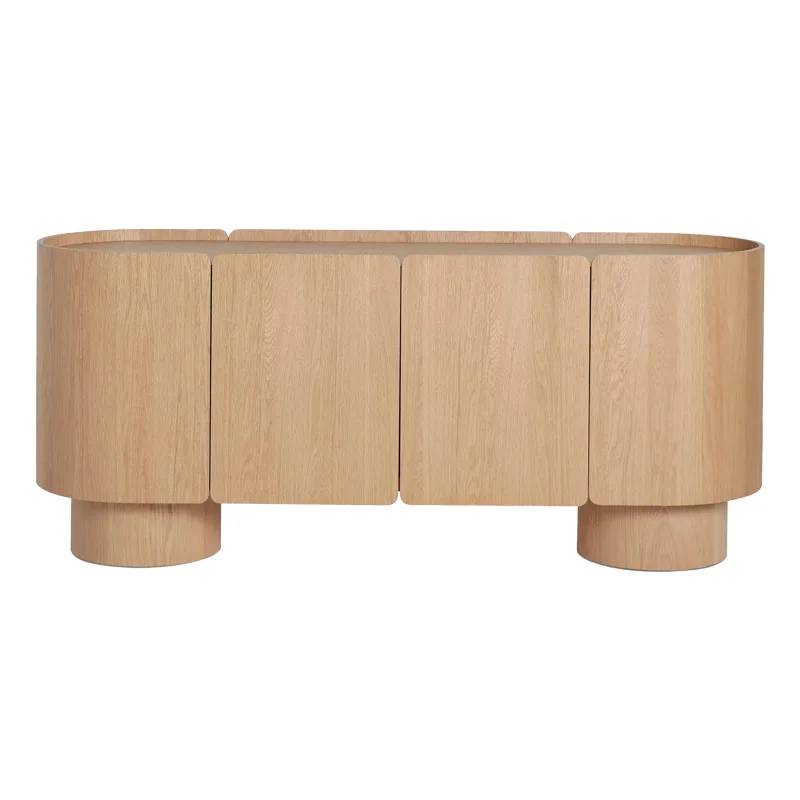 Simple American solid wood dining side cabinet, entrance decorative cabinet, furniture