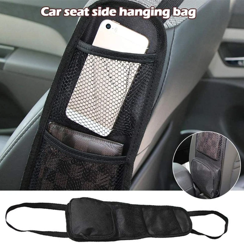 

Car Seat Organizer Multi-Pocket Drink Holder Auto Seat Side Storage Hanging Bag Mesh Pocket Car Organizer Interior Accessories