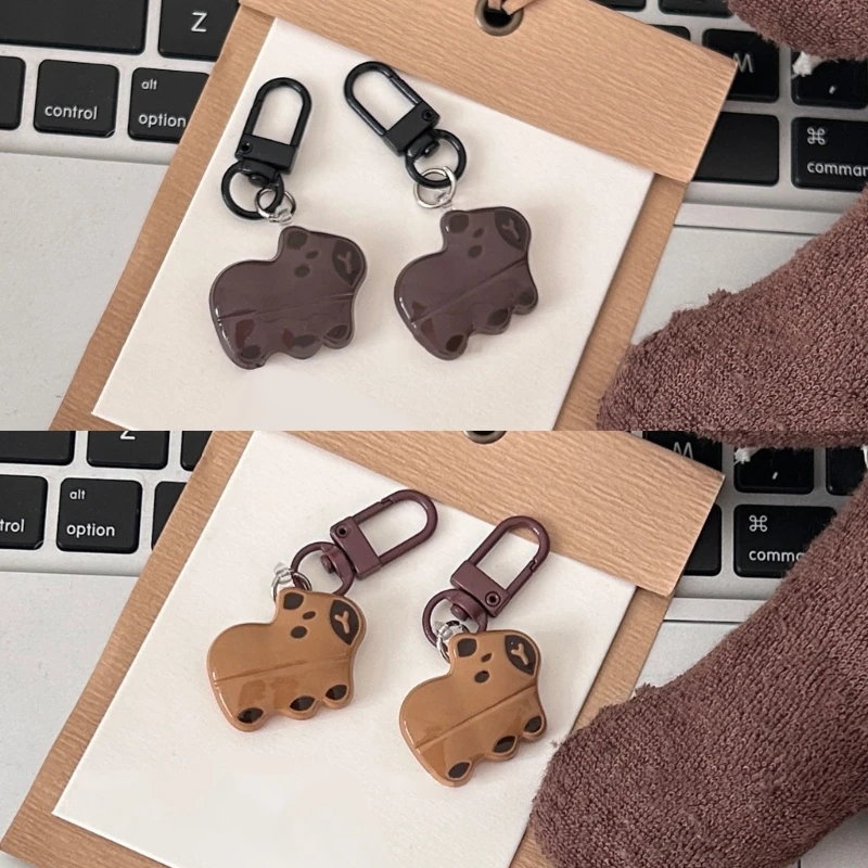 Cartoon Capybara Keychain Charm Capybara Bag Pendant Keychain Chic and Portable Key Adornment for Fashion Lovers Y08E