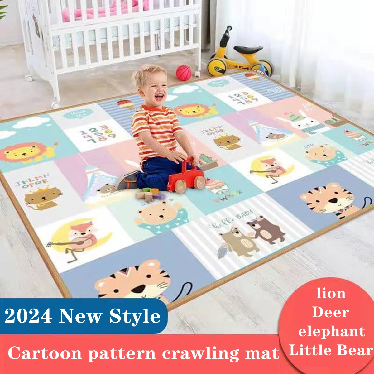 Thick Crawling Play Mats para crianças, Baby Activities Mat, tapete de segurança, tamanho grande, 180x150x1cm, 180x180x0,5 cm