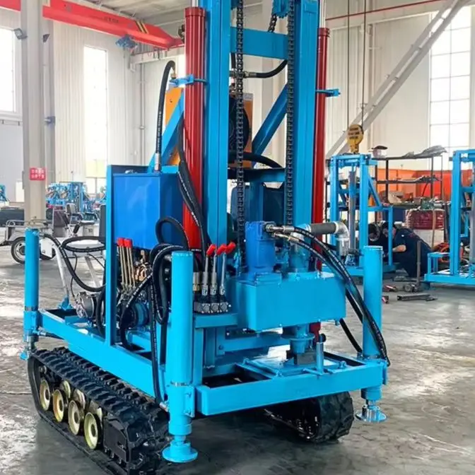 Customized Portable Diesel Water Well Drilling Rig Hydraulic 22HP 100m Depth Wheel Type Precise Positioning High Efficiency