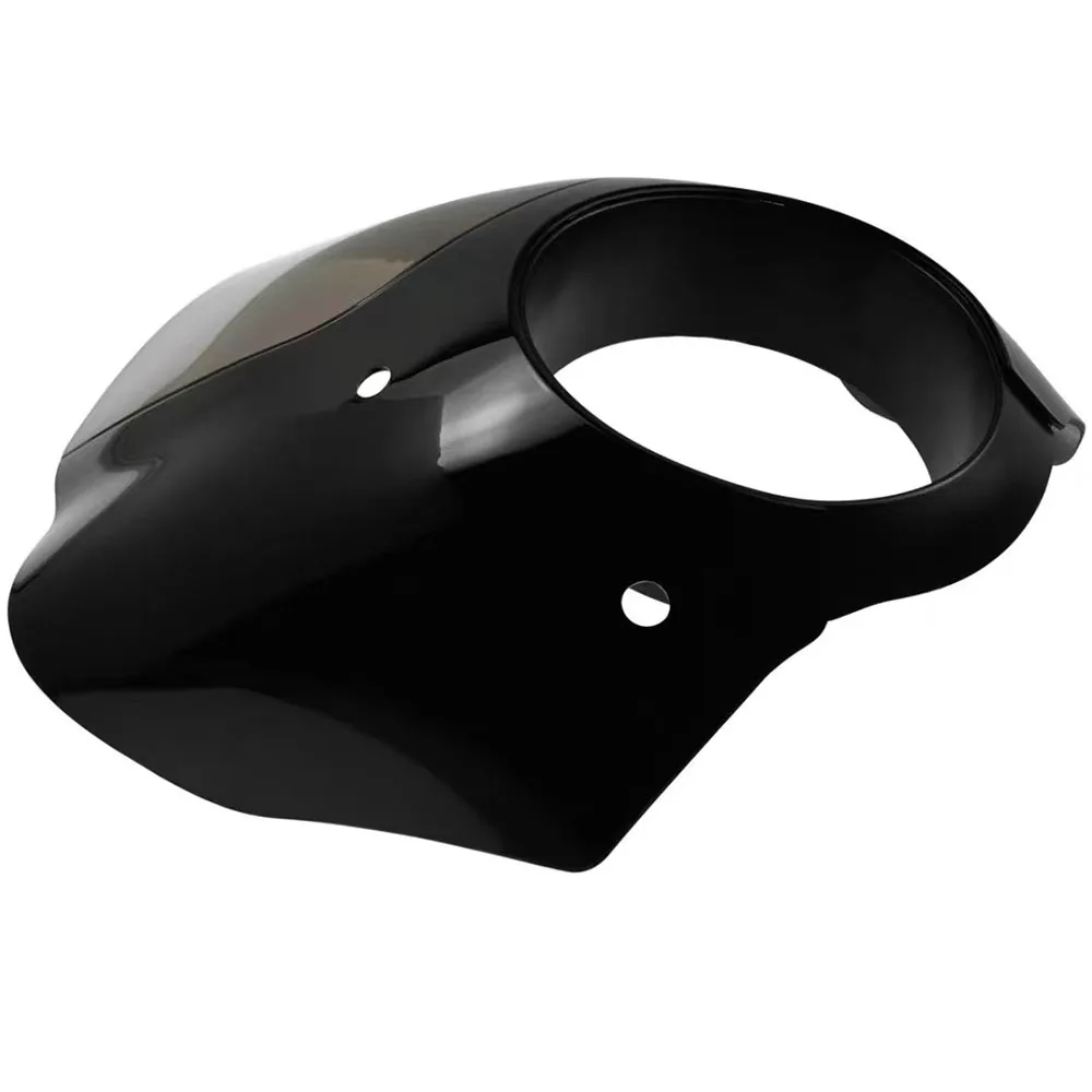 Harley SportsterXL883 XL1200 X48 72 용 49MM 트리거 잠금 마운트 키트가있는 오토바이 건틀릿 헤드 라이트 페어링