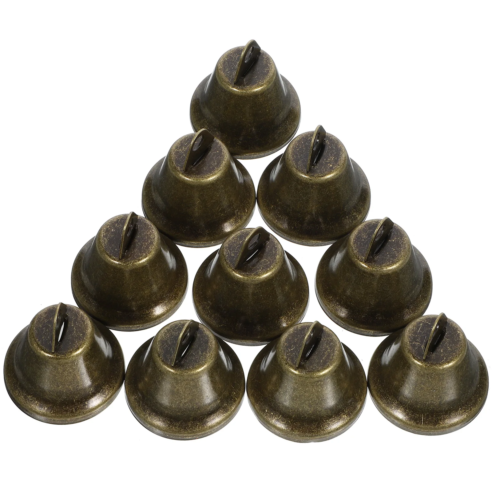 

20pcs Copper 38mm Hanging Iron Bells Home Christmas Decor Wind Chimes Bell naments Retro Pendant Crafts Sturdy Metal Ringing