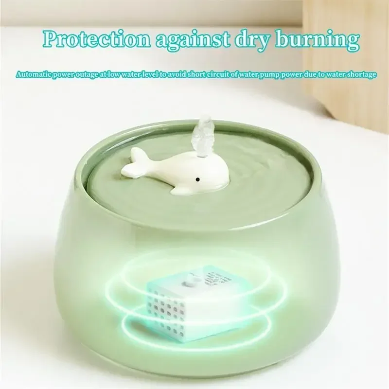 Drinker For Cats Automatic Cat Fountain Pet Water Dispenser Auto Power-off Usb Auto Circulating Filtration Flow Water Bowl