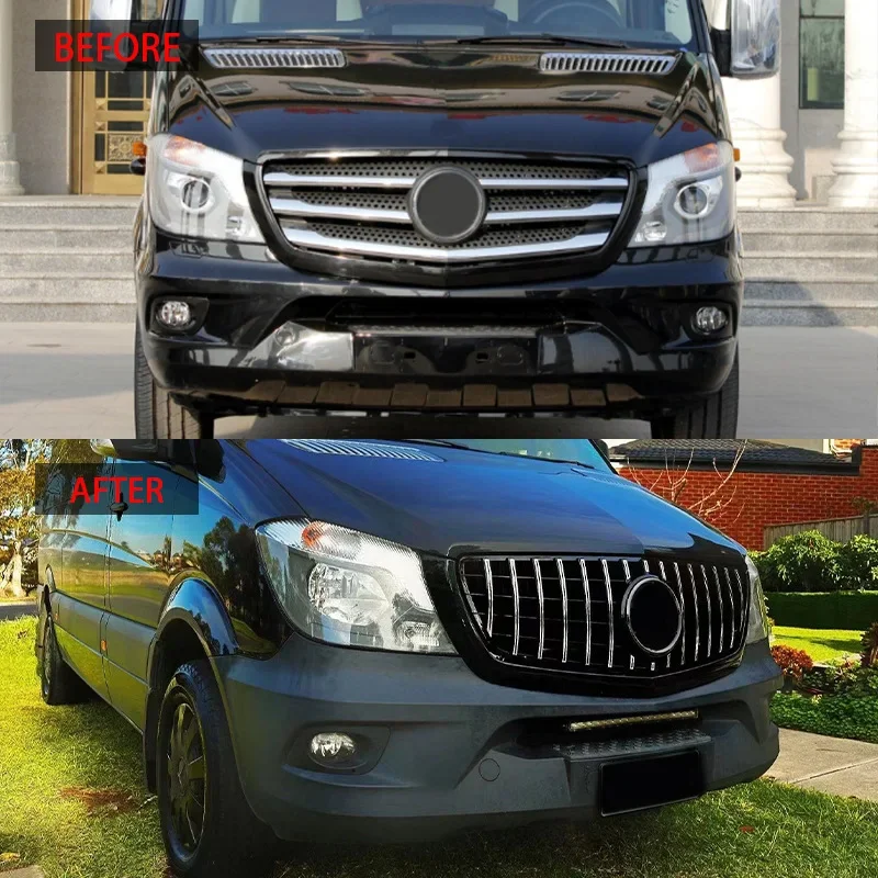 Applicable to 2013-2016 Mercedes-Benz Automotive Mercedes-Benz intake grille Sprinter W906 modified car front face GT Mercedes-B