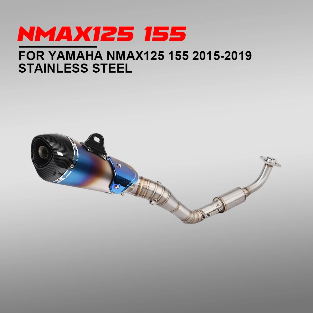 

Slip On For Yamaha NMAX155 15-19 NMAX125 Motorcycle Exhaust Muffler Front Pipe