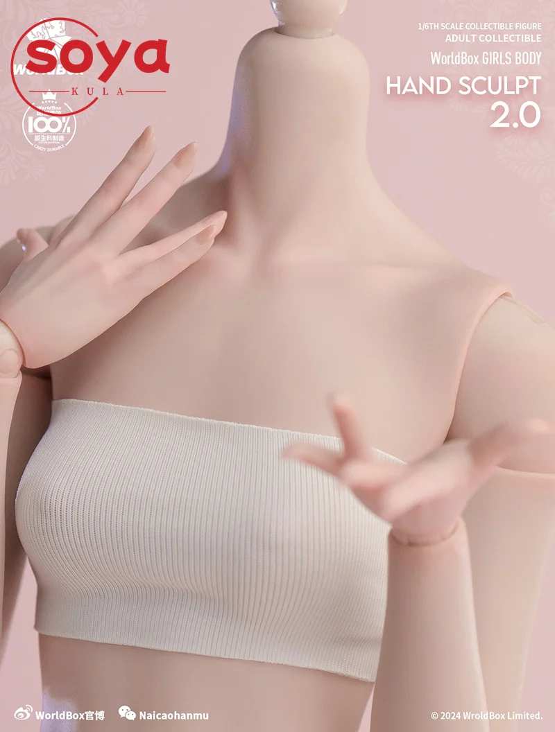 Worldbox AT209 1/6 Schaal 3 Paar Vervangbare Handen Model Bleke/Lichtbruine Huid Fit 12 "Vrouwelijke soldaat Action Figure Body