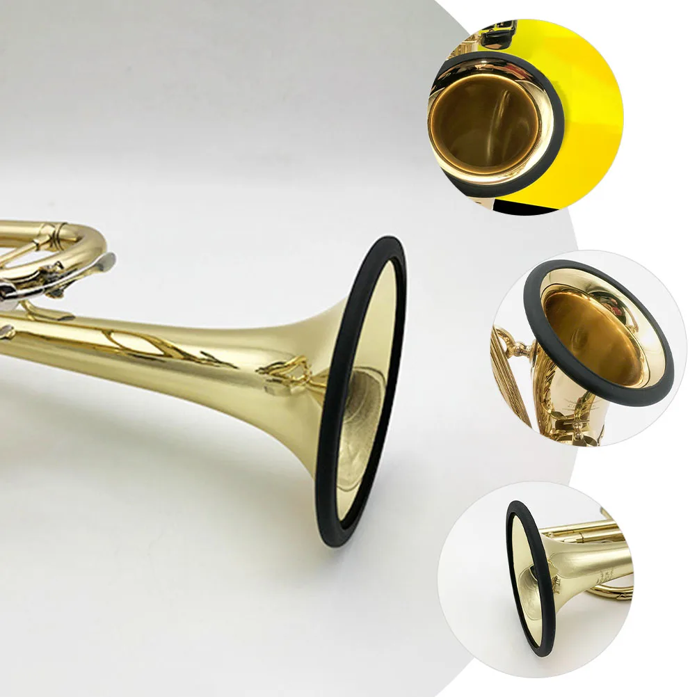 

Sound Silence Ring Protective Cover Tenor Saxophone Accessories Silicone Trumpet Mute for