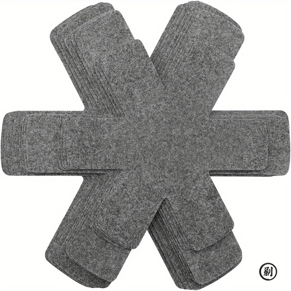 12 PCs/Pack Pot Divider Pad for Stackable Pot Protector, 3 Different Sizes, Used to Protect and Separation