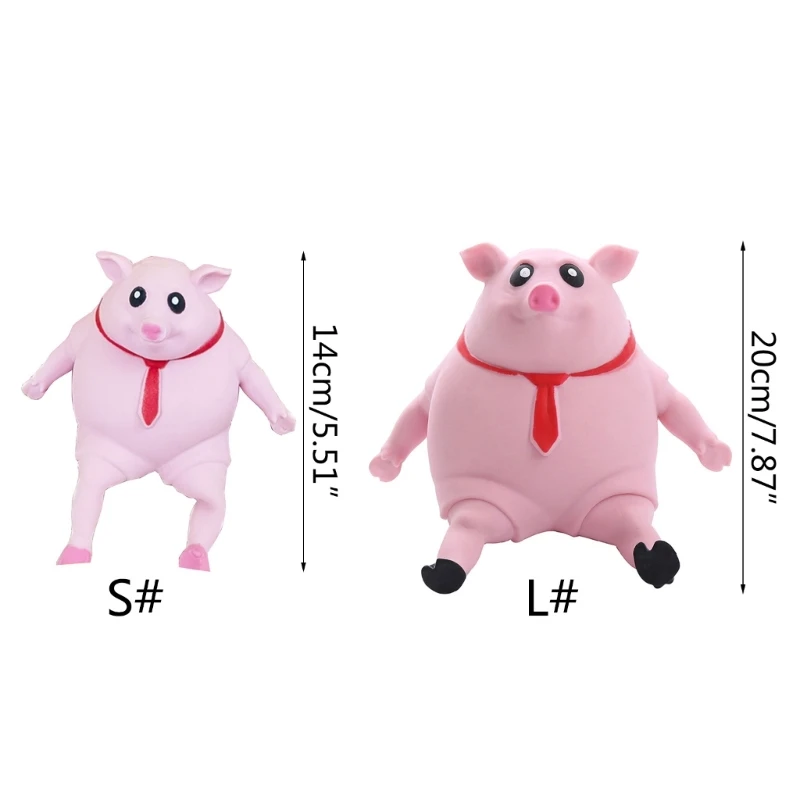 Cartoon Pig Toy Antistress Tool Squeeze Soft Stress Relief Funny Fidgets Toy Kids Cartoon Pig Gift