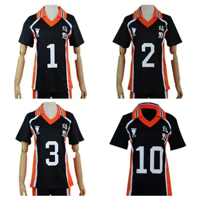 

Haikyuu косплей Karasuno школьная форма костюм Sugawara Koushi/Sawamura Daichi/Azumane Asahi/Hinata Shoyo рубашка трикотажные изделия