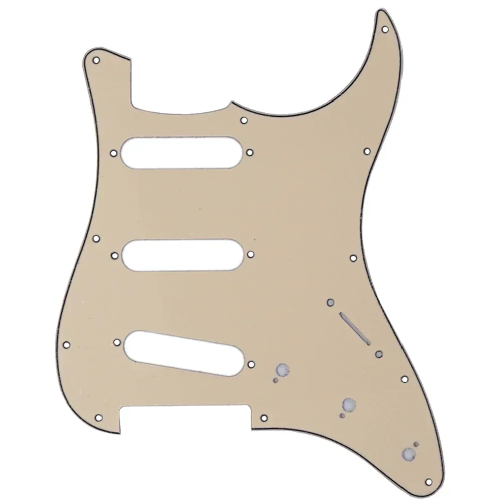 Peças de reposição Scratch Plate Guitar Pickguard, Guitarras Strat, SSS, 11 furos, Peças de reposição