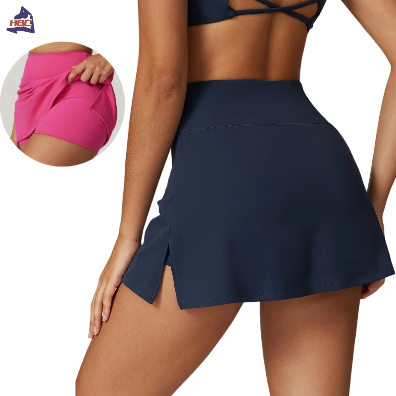 

New Quick Dry Tennis Skirt Women Running Outdoor Sport Pantskirt Fitness Skirt Gym Sporty Outfit Inner Shorts Activewear Skorts