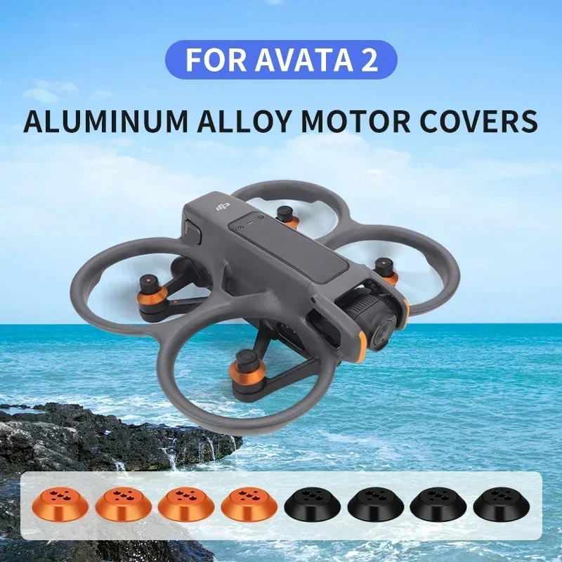 Motor Cover Cap for DJI Avata 2 Drone Aluminum Alloy Protection Guard Dust-proof Engine Protector Anti-scratch Accessories
