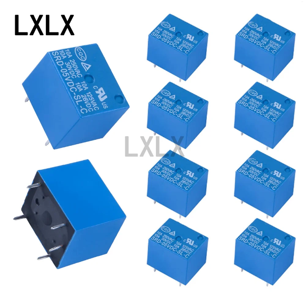 LXLX1 10pcs  Relay SRD-05VDC-SL-C SRD-12VDC-SL-C SRD-24VDC-SL-C