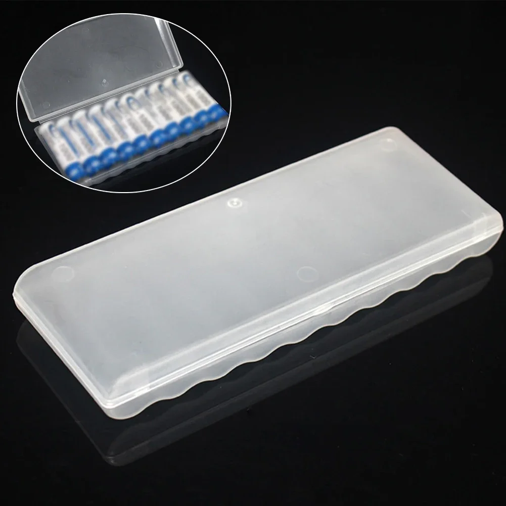 1pc Battery Plastic Case Storage Box Hard Plastic Case Semi-translucent Batteries Cover Holder For 10×AA AAA Batteries