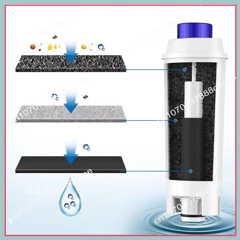 A26P 3PCS Soft Water Filter Water For DLSC002 Coffee Machine Delonghi DLS C002, 5513292811,CFL-950,SER3017,ECAM ESAM Series